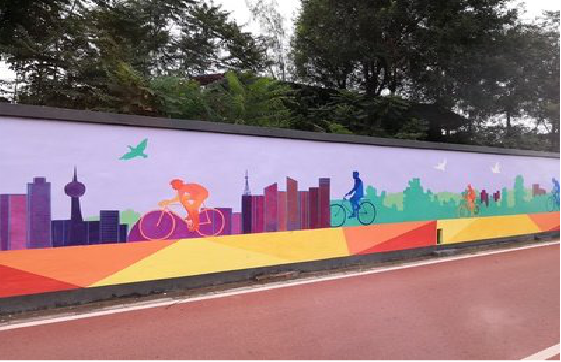 渝中墙体彩绘-围墙