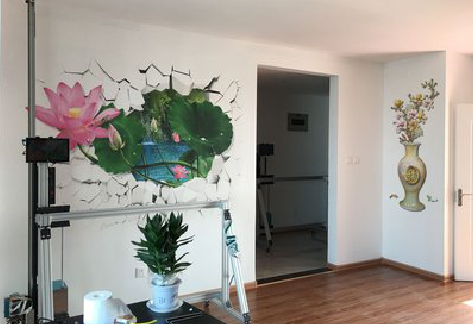 渝中墙体彩绘相比墙纸的优势。