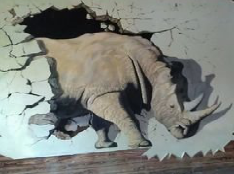 渝中在墙绘中，如何绘制3D效果？