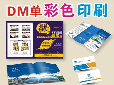 渝中单页印刷，色彩搭配简单。